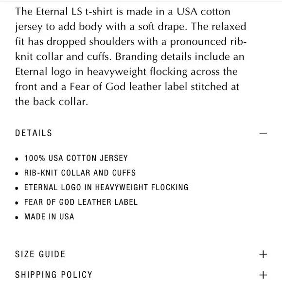 Fear of God LS Mock Neck - Picture 6 of 6